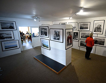 Staffin Community Hall Talla Stafainn contains exhibition space that can be hired