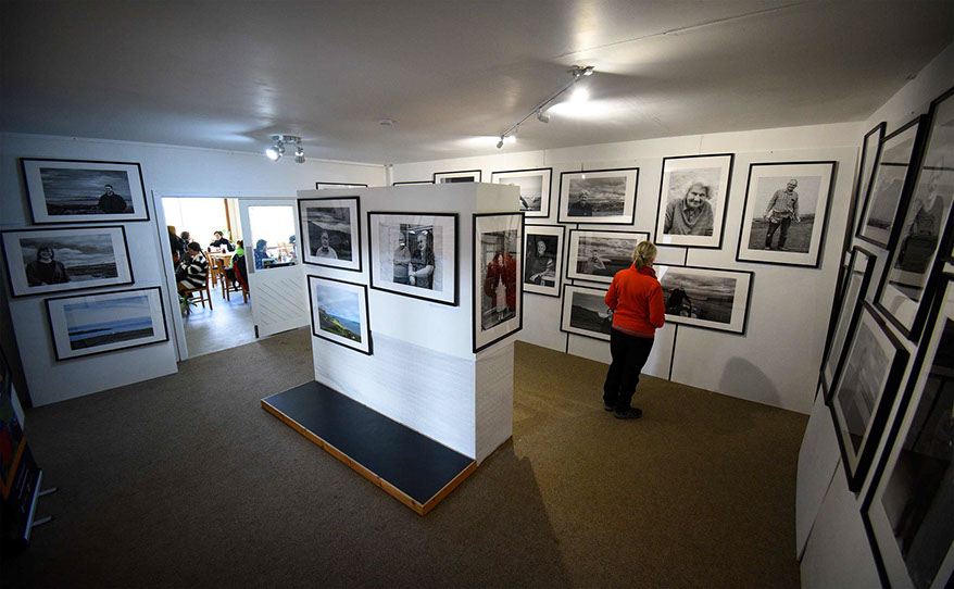 Staffin Community Hall Talla Stafainn contains exhibition space that can be hired