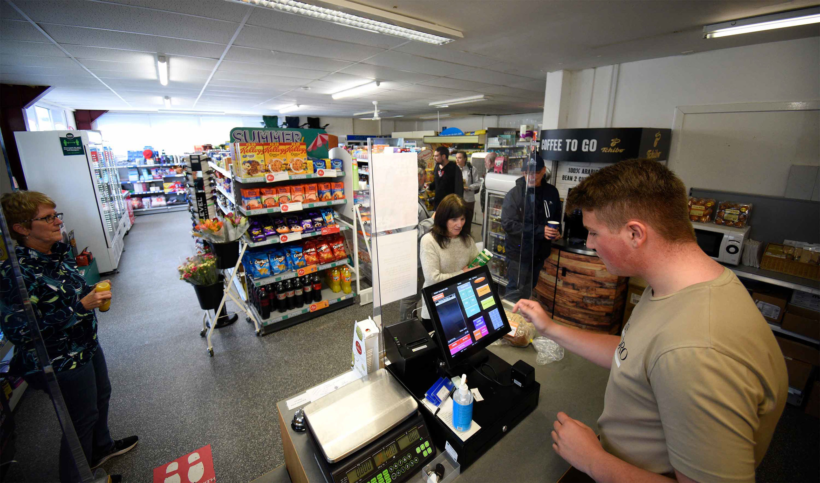 Staffin Stores is located in Staffin Community Hall and sells a variety of food and drink