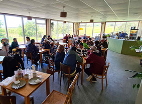 The Hungry Gull cafe is located within Staffin Community Hall